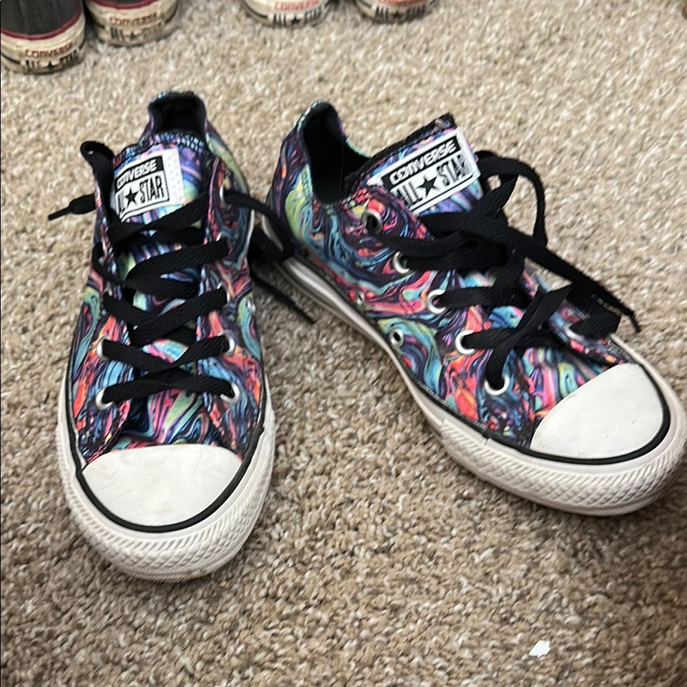 Converse Black/Oil Slick Chuck Taylor Sneakers Classic Low-Top